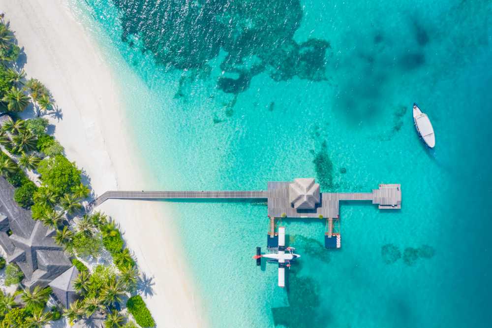 You’ll get a picturesque birds-eye view from the seaplane.